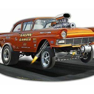 1957 ford gasser vinyl decal sticker waterproof